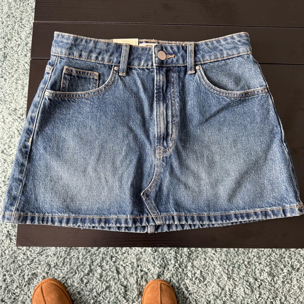 Cotton On Blue Denim Mini Skirt